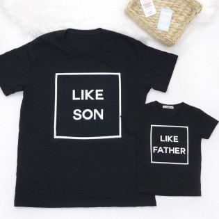 Набір футболок для тата і  сина "Like Father/Son"