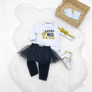 Комплект з боді для дівчинки "Little miss New year"