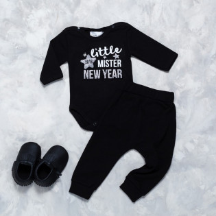 Новорічний комплект з боді хлопчику "Little mister New year" Новорічний комплект з боді хлопчику "Little mister New year"