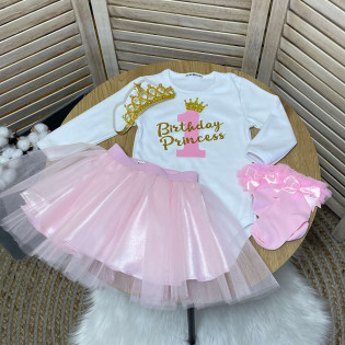 Боді дівчинці на день народження з одиничкою Birthday princess