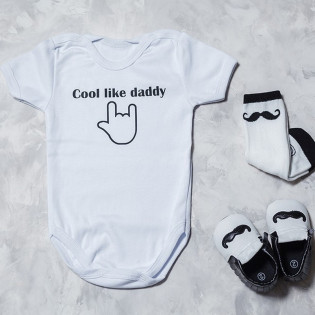 Боді хлопчику з написом про тата "Cool like daddy"