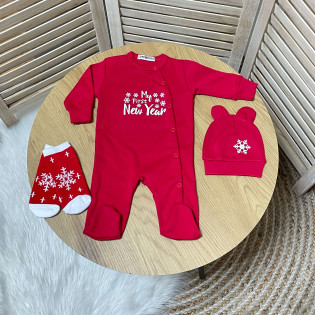 Комплект новонародженому на новий рік "My first New year"
