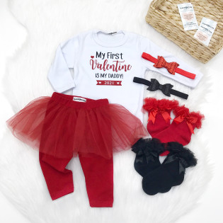 Боді з написом My first Valentine is my Daddy