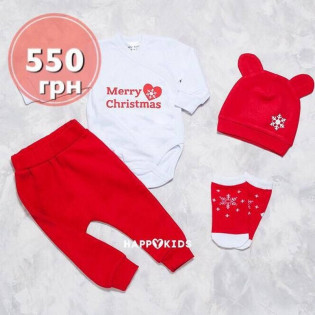 Комплект новорічний з боді "Merry Christmas" Комплект новорічний з боді "Merry Christmas"