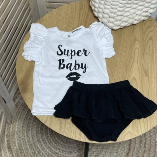 Футболка літня з крильцями дівчинці Super Baby