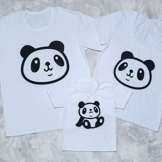 Набір сімейних футболок "Panda" Набір сімейних футболок "Panda"