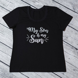 Футболка жіноча мамі "My son is my sun" Футболка жіноча мамі "My son is my sun"